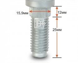 Забивная шпилька 25 мм ступицы Вектор M14 2.0 25 