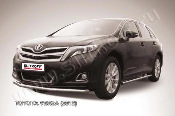 Защита переднего бампера d57 мм Slitkoff Toyota Venza GV10 рестайлинг (2012-2016) ()