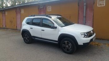 3 999 р. Накладки на двери Petroil Tuning Renault Duster HS дорестайлинг (2010-2015) (Тисненый пластик)  с доставкой в г. Тольятти. Увеличить фотографию 5