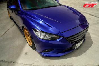 47 899 р. Капот пластиковый (с прорезаными жабрами) SkyActivSport MV-Tuning  Mazda 6  GJ (2012-2025) дорестайлинг седан, дорестайлинг универсал, 1 рестайлинг универсал, 1-ый рестайлинг седан, 2-ой рестайлинг седан, 2-ой рестайлинг универсал (Неокрашенный)  с доставкой в г. Тольятти. Увеличить фотографию 3