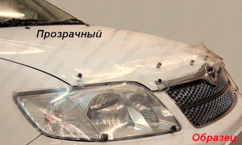 2 289 р. Дефлектор капота CA-Plastiс  ГАЗ 31105  Волга (2003-2009) дорестайлинг, рестайлинг (серия Classic прозрачный)  с доставкой в г. Тольятти