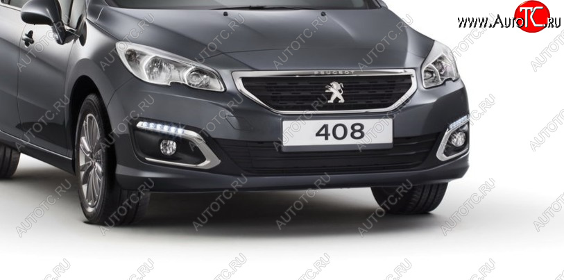 8 799 р. Бампер передний BodyParts Peugeot 408  дорестайлинг (2010-2017) (Неокрашенный)  с доставкой в г. Тольятти