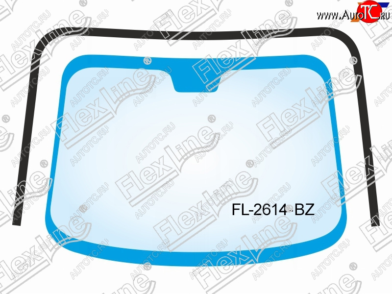 2 599 р. Молдинг лобового стекла (П-образный) FLEXLINE Toyota Belta/Yaris XP90 седан (2005-2012)  с доставкой в г. Тольятти