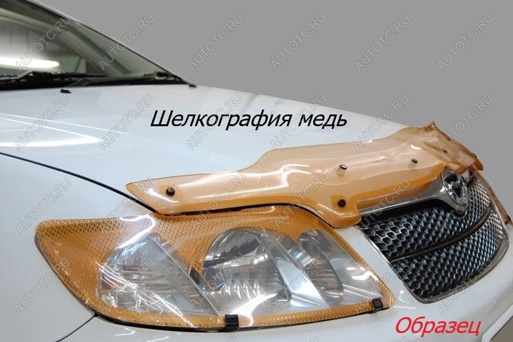 2 289 р. Дефлектор капота (CL 8 CL 9) CA-Plastic  Honda Accord  7 CL (2002-2005) седан дорестайлинг (серия Шелкография медь)  с доставкой в г. Тольятти