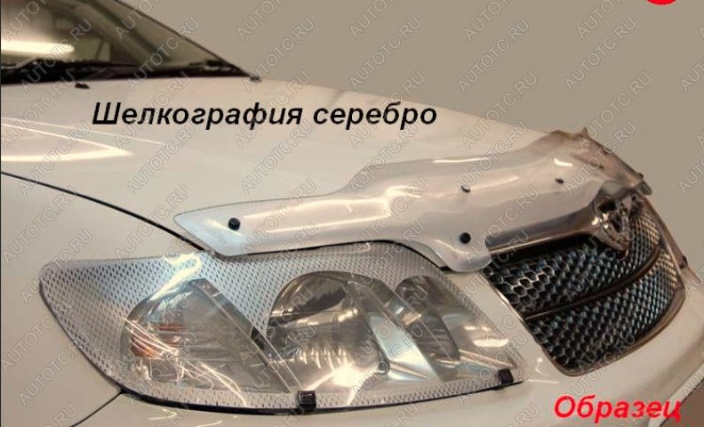 2 199 р. Защита фар CA-Plastic  Toyota Chaser (1996-2001) (Шелкография серебро)  с доставкой в г. Тольятти