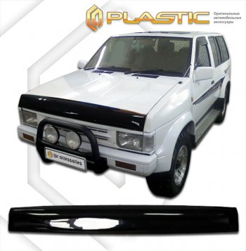 2 099 р. Дефлектор капота CA-Plastic  Nissan Terrano  WD21 (1985-1995) дорестайлинг (серия Сlassic черный, без надписи)  с доставкой в г. Тольятти. Увеличить фотографию 2