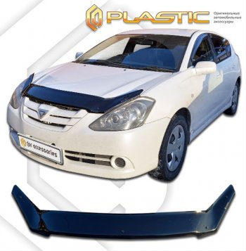 2 099 р. Дефлектор капота (2006) CA-Plastic  Toyota Caldina  T240 (2005-2007) универсал рестайлинг (серия Сlassic черный, без надписи)  с доставкой в г. Тольятти. Увеличить фотографию 2