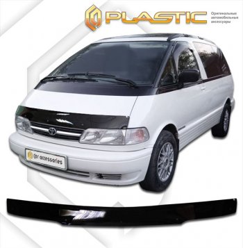 Дефлектор капота CA-Plastic Toyota Estima Emina XR10, XR20 минивэн 2-ой рестайлинг (1996-1999)