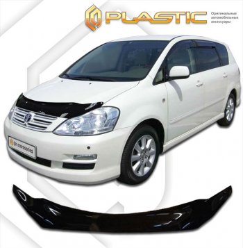 2 099 р. Дефлектор капота CA-Plastic  Toyota Ipsum  ACM20 (2003-2009) рестайлинг (серия Сlassic черный, без надписи)  с доставкой в г. Тольятти. Увеличить фотографию 2