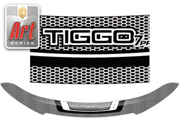 Дефлектор капота CA-Plastic Chery (Черри) Tiggo 7 PRO (Тиго) (2019-2025)