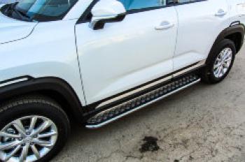  Защита порогов d57 с листом Slitkoff SSANGYONG Actyon Sport (2012-2025)