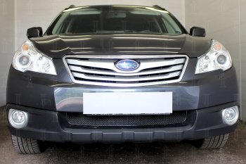 Защитная сетка в бампер (низ, ячейка 4х10 мм) Стрелка11 Премиум Subaru Outback BR/B14 дорестайлинг универсал (2009-2013) ()