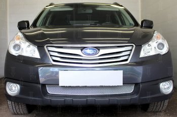 Защитная сетка в бампер (низ, ячейка 4х10 мм) Стрелка11 Премиум Subaru Outback BR/B14 дорестайлинг универсал (2009-2013) ()