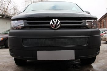 Защитная сетка в бампер (низ, ячейка 4х10 мм) Стрелка11 Премиум Volkswagen Transporter T5 рестайлинг (2009-2015) ()