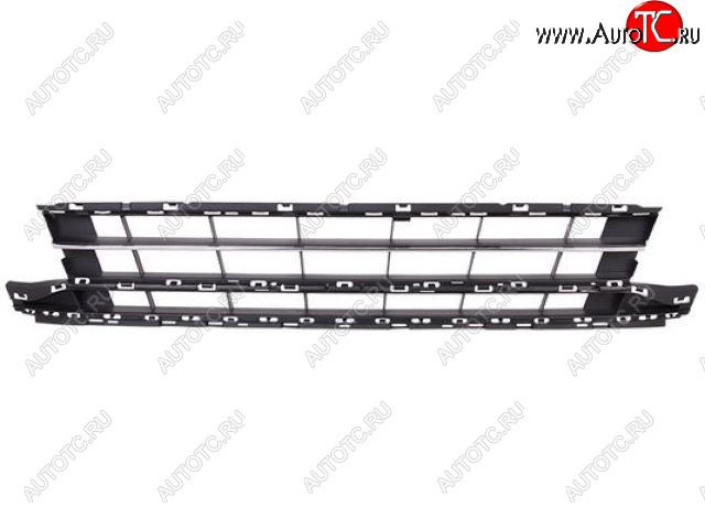 5 199 р. Центральная решетка переднего бампера (пр-во Тайвань) TYG Volkswagen Passat B8 седан дорестайлинг (2015-2019) (молдинг хром)  с доставкой в г. Тольятти