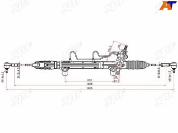 13 999 р. Рейка рулевая LHD SAT Toyota Hilux AN120 2-ой рестайлинг (2020-2025)  с доставкой в г. Тольятти. Увеличить фотографию 1