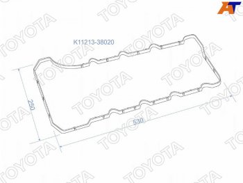 Прокладка клапанной крышки (3URFE) TOYOTA №1 Lexus LX570 J200 1-ый рестайлинг (2012-2015)