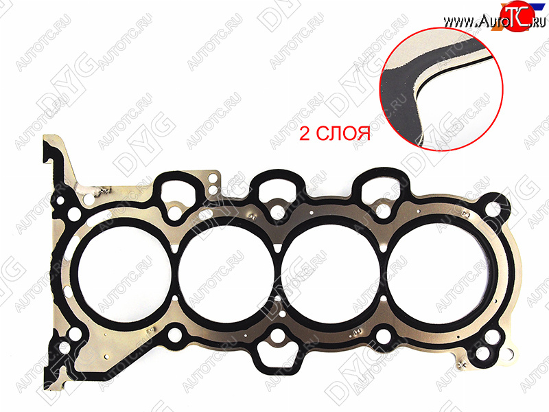2 499 р. Прокладка ГБЦ 2,0 G4NA металл DYG Hyundai Sonata YF (2009-2014)  с доставкой в г. Тольятти
