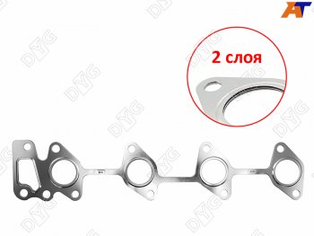 Прокладка выпускного коллектора D4EB 2,2 D4EA 2,0 DYG Hyundai Santa Fe CM дорестайлинг (2006-2009)