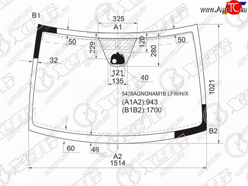 10 349 р. Стекло лобовое (Антенна Датчик дождя) XYG Mercedes-Benz Vito W639 рестайлинг (2010-2014)  с доставкой в г. Тольятти