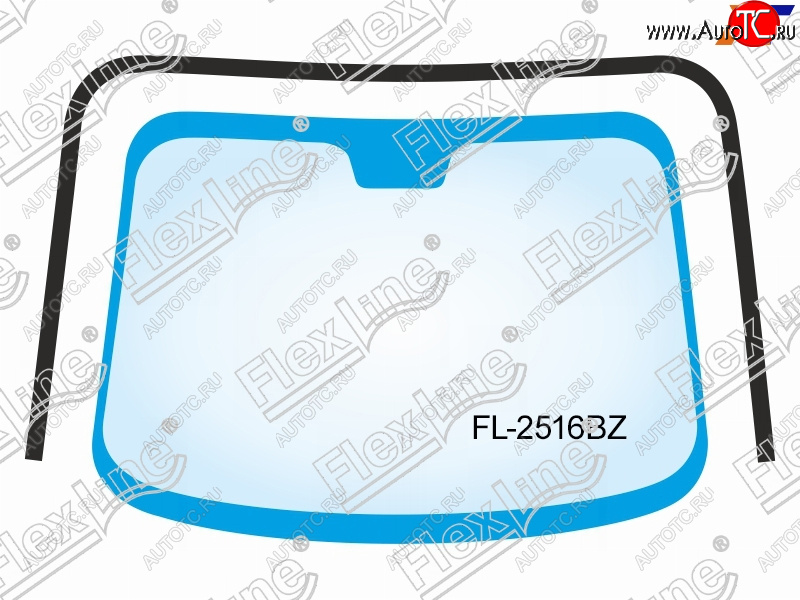 3 789 р. Молдинг лобового стекла (П-образный) FLEXLINE Hyundai Tucson JM (2004-2010)  с доставкой в г. Тольятти