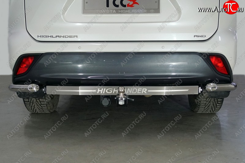 18 349 р. Фаркоп (тягово-сцепное устройство) TCC Тюнинг  Toyota Highlander  XU70 (2020-2024) (шар E, надпись Highlander)  с доставкой в г. Тольятти