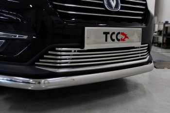 7 899 р. Декоративная вставка переднего бампера ТСС Тюнинг  Changan CS75 (2018-2022) 1-ый рестайлинг (d 16 мм)  с доставкой в г. Тольятти. Увеличить фотографию 1