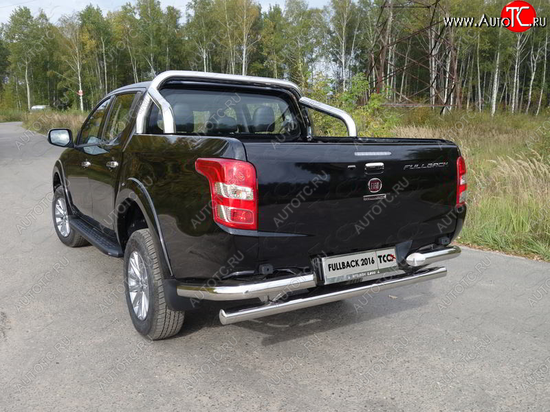 57 999 р. Защита кузова (для крышки) d71,6 мм ТСС Тюнинг  Fiat Fullback (2016-2018) (нержавейка)  с доставкой в г. Тольятти