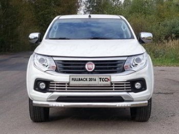 Нижняя декоративная вставка в бампер ТСС Тюнинг Fiat Fullback (2016-2018) ()