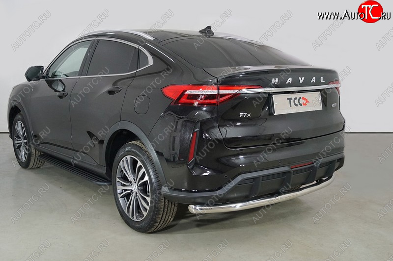 14 899 р. Защита задняя (нержавейка 60,3 мм), ТСС Тюнинг  Haval F7x (2022-2024)  рестайлинг  с доставкой в г. Тольятти