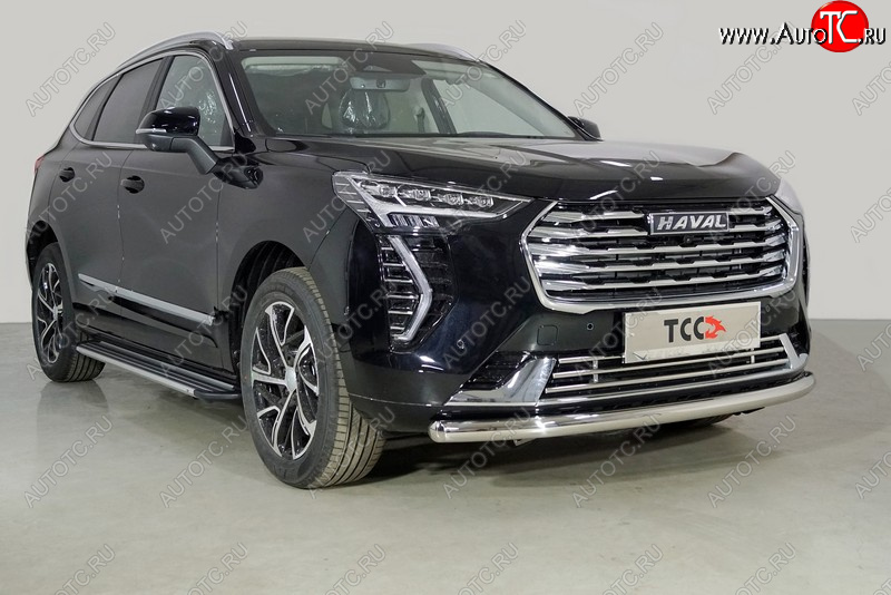 14 799 р. Защита переднего бампера нижняя d60,3 мм ТСС Тюнинг  Haval Jolion (2020-2024) дорестайлинг (кроме комплектации Comfort)  с доставкой в г. Тольятти