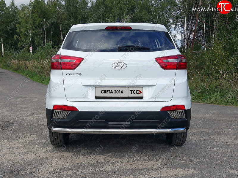 15 999 р. Защита задняя (нержавейка 60,3 мм) ТСС Тюнинг Hyundai Creta GS дорестайлинг (2015-2019)  с доставкой в г. Тольятти