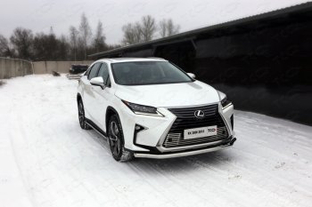 Защита переднего бампера нижняя d60,3 мм ТСС Тюнинг Lexus RX350 AL10 дорестайлинг (2008-2012)