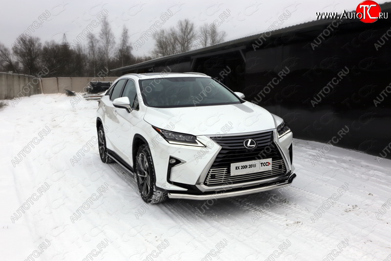 22 999 р. Защита переднего бампера нижняя d60,3 мм ТСС Тюнинг Lexus RX350 AL10 дорестайлинг (2008-2012) (нержавейка)  с доставкой в г. Тольятти