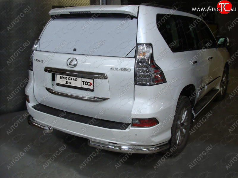 27 999 р. Защита задняя (уголки, нержавейка 76,1 мм) ТСС Тюнинг  Lexus GX460  J150 (2013-2019) 1-ый рестайлинг  с доставкой в г. Тольятти