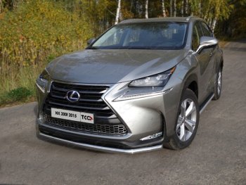 Защита переднего бампера нижняя d60,3 мм ТСС Тюнинг Lexus (Лексус) NX200T (НХ)  Z10 (2014-2017) Z10