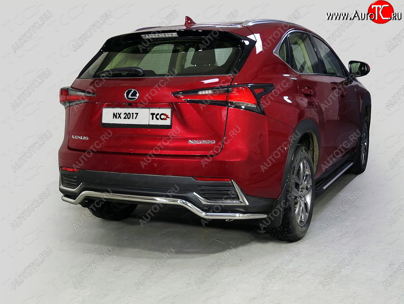 18 699 р. Защита задняя (нержавейка d42,4 мм) кроме F-Sport, ТСС Тюнинг  Lexus NX200  Z10 (2017-2021) рестайлинг  с доставкой в г. Тольятти