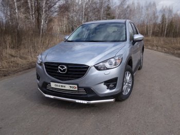 Декоративная вставка переднего бампера ТСС Тюнинг Mazda (Мазда) CX-5 (ЦХ-5)  KE (2015-2017) KE рестайлинг ()