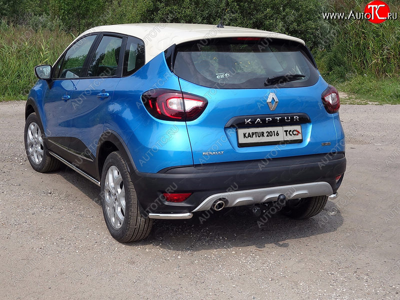 10 299 р. Защита заднего бампера (уголки, d42,4 мм) TCC Renault Kaptur дорестайлинг (2016-2020)  с доставкой в г. Тольятти