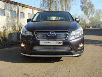 Верхняя декоративная вставка решетки радиатора ТСС Тюнинг Subaru XV GP/G33 дорестайлинг (2012-2016) ()