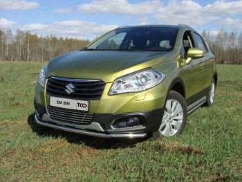 Защита переднего бампера нижняя d42,4 мм ТСС Тюнинг Suzuki (Сузуки) SX4 (СХ4)  JYB, JYA (2013-2016) JYB, JYA хэтчбэк дорестайлинг ()