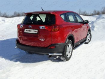 Защита заднего бампера (уголки, d60,3 мм) TCC Toyota RAV4 XA40 5 дв. рестайлинг (2015-2019)