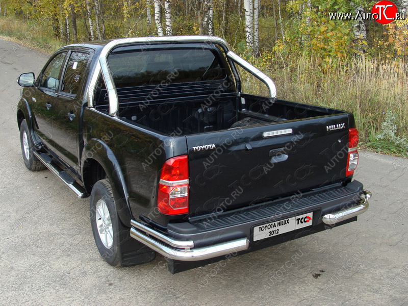 57 999 р. Защита кузова d76,1 мм (только для кузова) ТСС Тюнинг Toyota Hilux AN20,AN30  2-ой рестайлинг (2011-2016) (нержавейка)  с доставкой в г. Тольятти