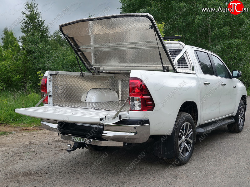 30 949 р. Защитный алюминиевый вкладыш в кузов автомобиля (без борта) ТСС Тюнинг  Toyota Hilux  AN120 (2017-2024) 1-ый рестайлинг, 2-ой рестайлинг (алюминий)  с доставкой в г. Тольятти