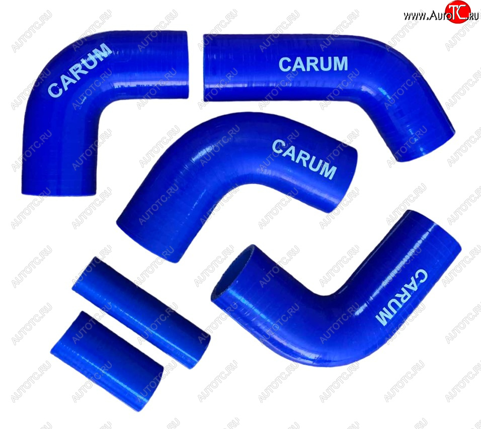 1 659 р. Комплект патрубков силиконовых радиатора дв.ЗМЗ-405 Ев-2 (6шт) помпа с электромуфтой. Толщина стенки патрубка 5 мм, армирование 4 нити CARUM ГАЗ ГАЗель 3302 1-ый рестайлинг бортовой  (2003-2010)  с доставкой в г. Тольятти