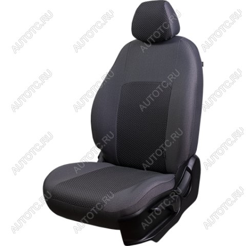 7 299 р. Комплект чехлов для сидений (РЗС 40/60 3Г Жаккард) Дублин Lord Autofashion Hyundai IX35 LM дорестайлинг (2009-2013) (серый, вставка Сеул серая)  с доставкой в г. Тольятти