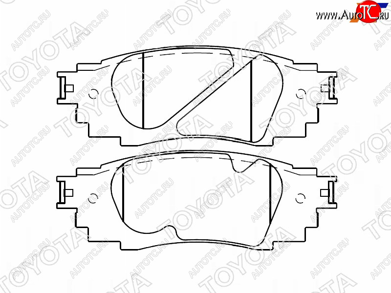 8 799 р. Колодки тормозные задние RH-LH SAT Lexus RX350L AL20 дорестайлинг (2017-2019)  с доставкой в г. Тольятти