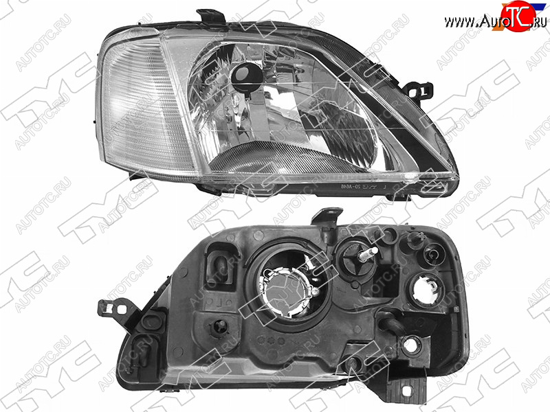 3 899 р. Фара правая (под корректор, хрусталь) TYC Renault Logan 1 дорестайлинг (2004-2010)  с доставкой в г. Тольятти