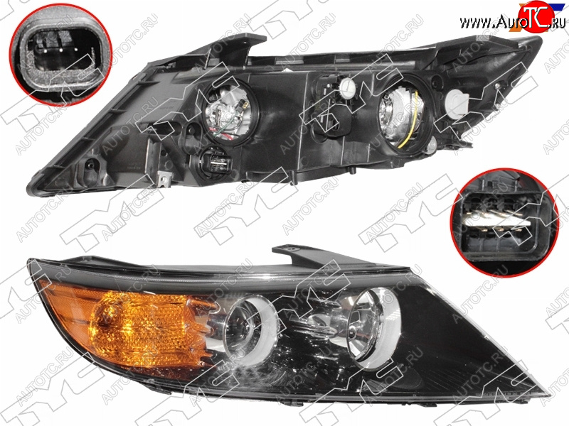 18 749 р. Фара правая (галоген, с корректором) TYC KIA Sorento XM дорестайлинг (2009-2012)  с доставкой в г. Тольятти