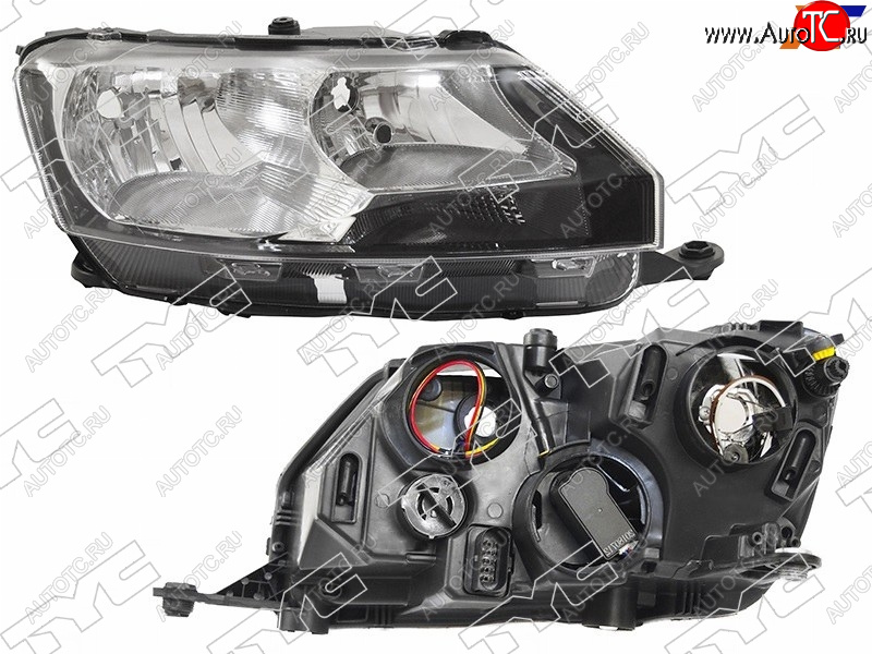 12 899 р. Фара правая TYC Skoda Rapid NH3 дорестайлинг лифтбэк (2012-2017)  с доставкой в г. Тольятти